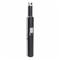 TFAÂ® Lichtbogenfeuerzeug schwarz, silber