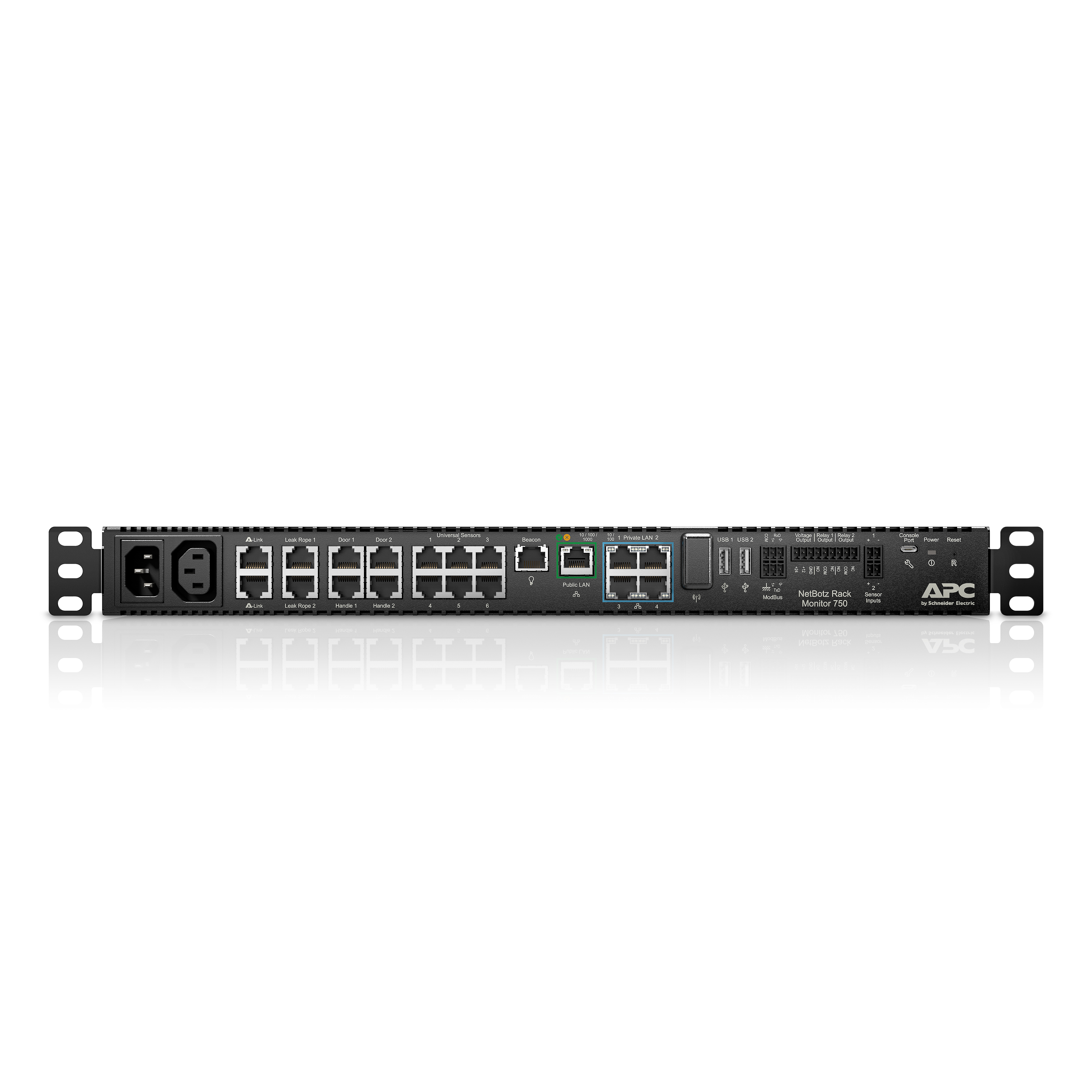 APC NetBotz Rack Monitor 750 Environment monitoring device 1GbE 1U rackmountable