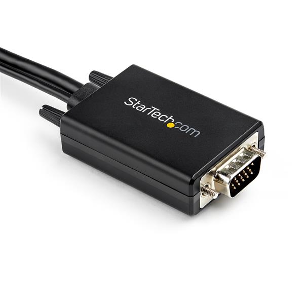 STARTECHCOM 2m VGA auf HDMI Adapter mit USBAudio 1080p Adapterkabel aktiv Stecker Stecker 2 Jahre Garantie