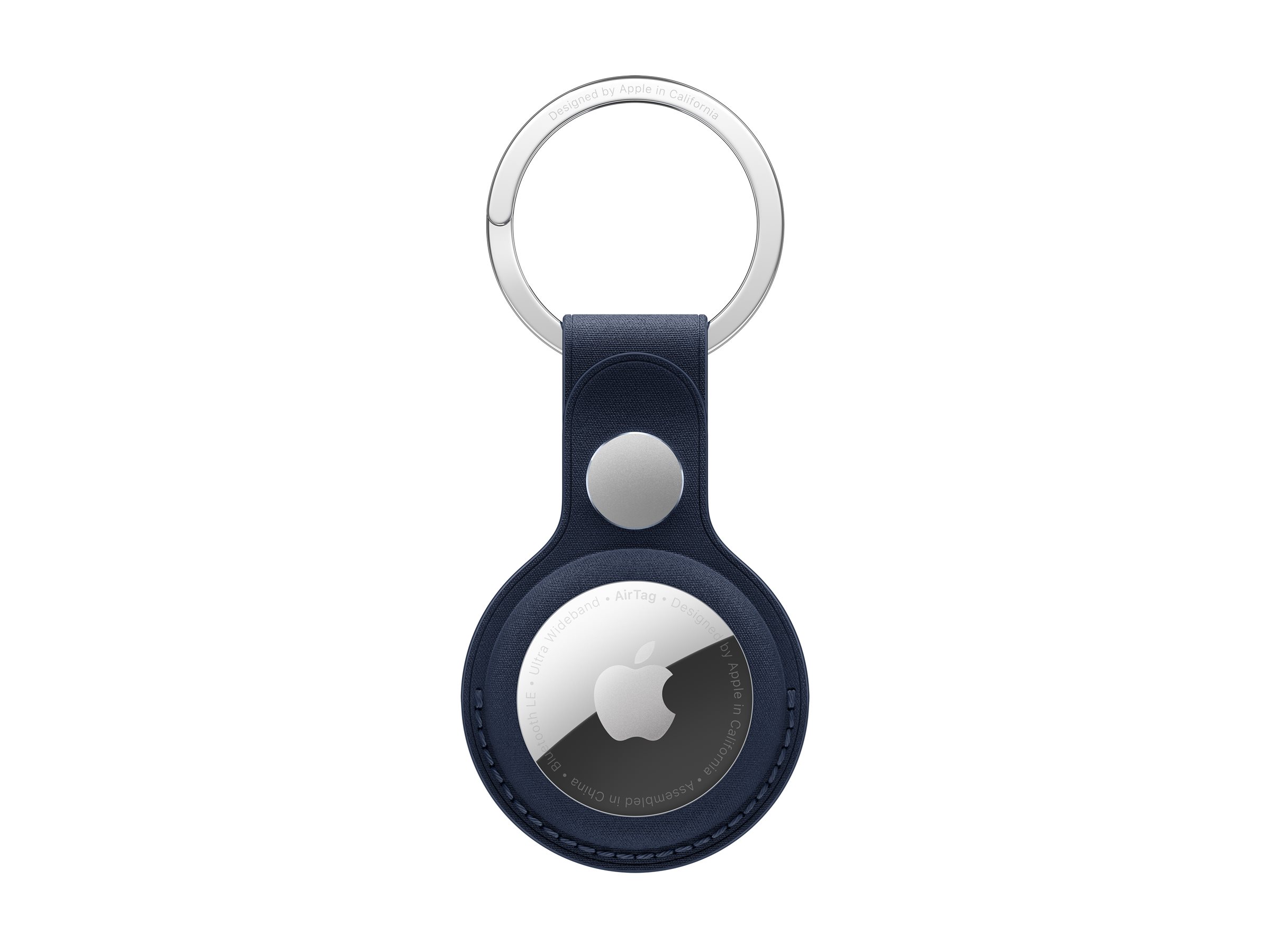 APPLE AirTag FineWoven Key Ring - Deep Blue