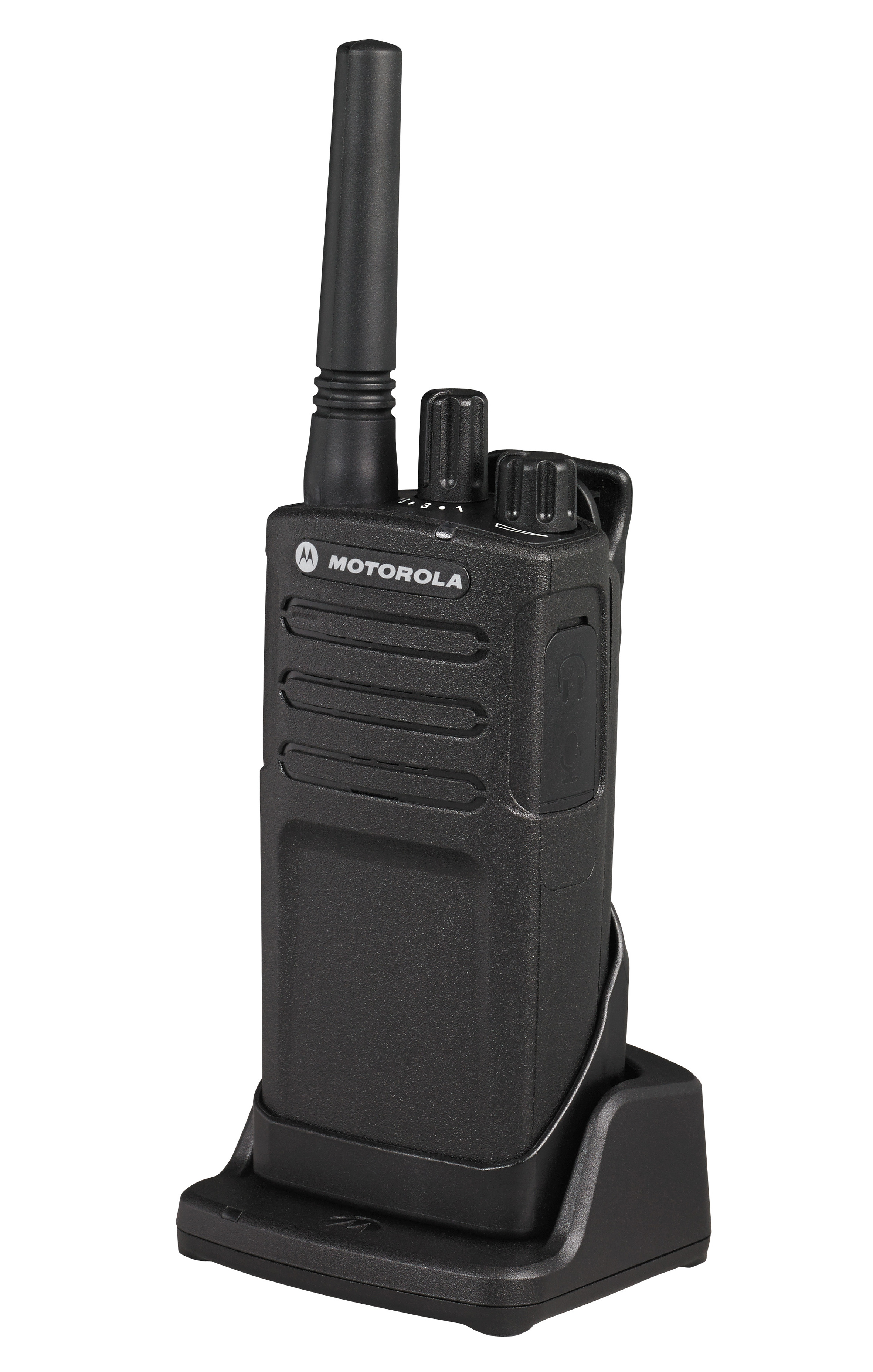 MOTOROLA XT420 HFG PMR446 IP55 ohne Display best aus Funkgerät Holster mit Gürtelclip LiIonAkku 2200mAh 230V Ladegerät