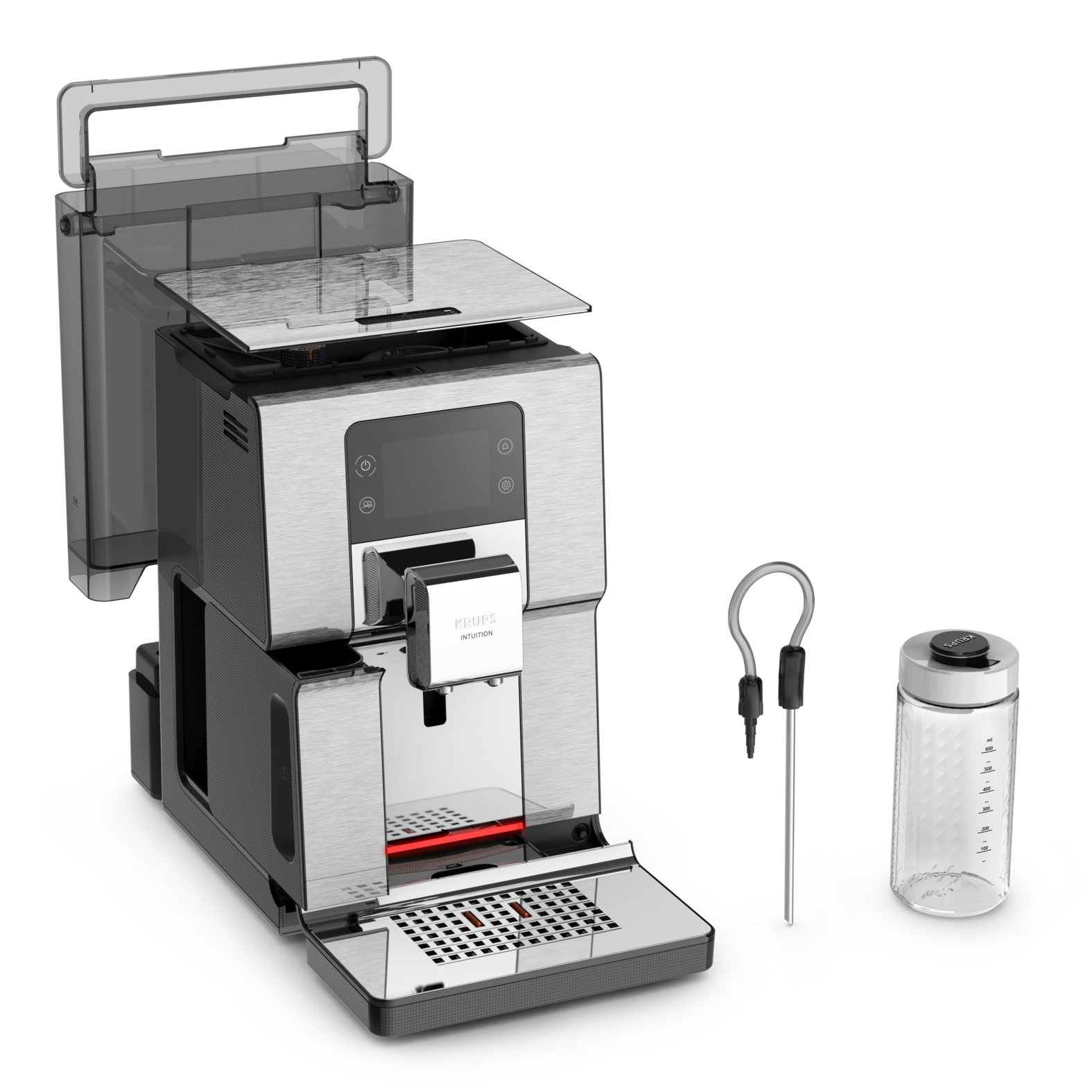 KRUPS EA877D Intuition Experience Kaffeevollautomat silber