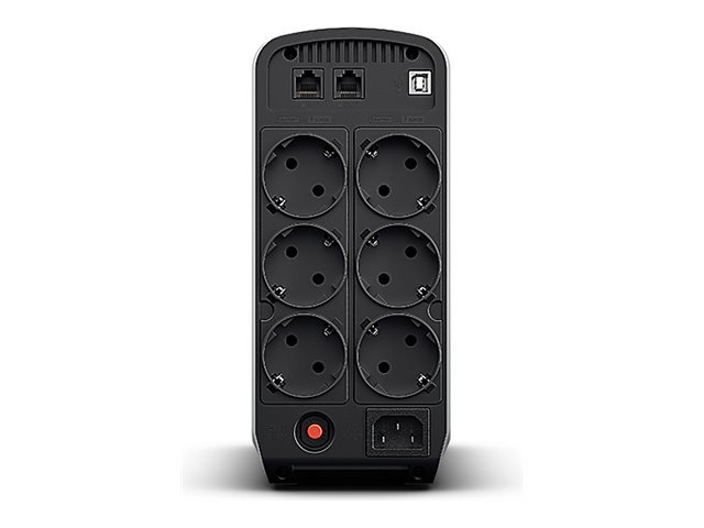 CYBERPOWER CP900EPFCLCD 900VA/540W Line-Interactive Sinuswelle USB LowNoise 6x Schuko komp. zu QNAP TS-251 SYNOLOGY DS216