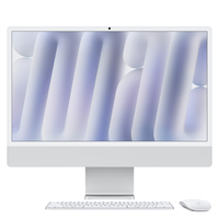 APPLE iMac Z1EJ 59,62cm 23,5Zoll Standardglas M4 10C CPU/10C GPU/16C N.E. 16GB 512GB SSD Gbit Eth MM NumKey TID DE Silber