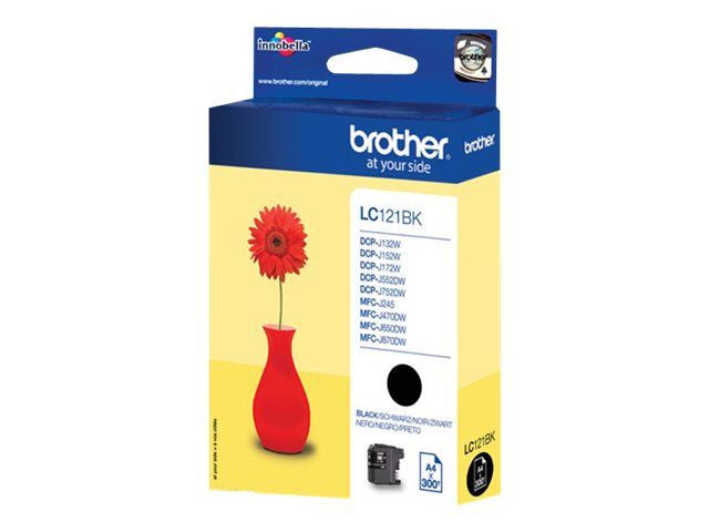 LC121BK BROTHER MFC Tinte black 300 LC121BK BROTHER MFC Tinte black 300