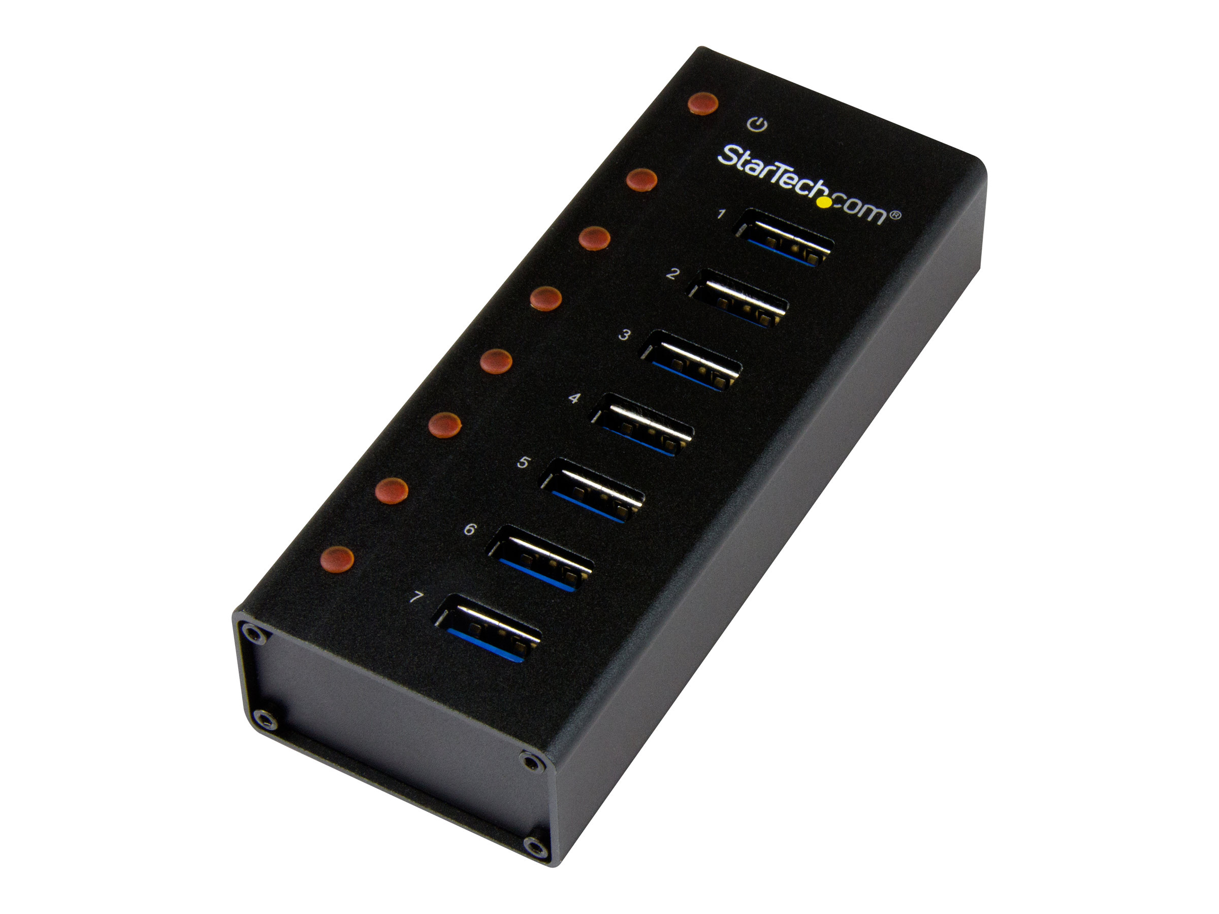 StarTech.com 7 Port USB 3.0 Hub - Metallgehäuse - Desktop oder Wandmontierbar - Kompakter 7-fach Verteiler SuperSpeed Hub - Hub - 7 Anschlüsse
