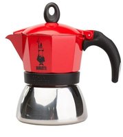 Bialetti Moka Induktion, Rot, Espressokocher für 2 Tassen 