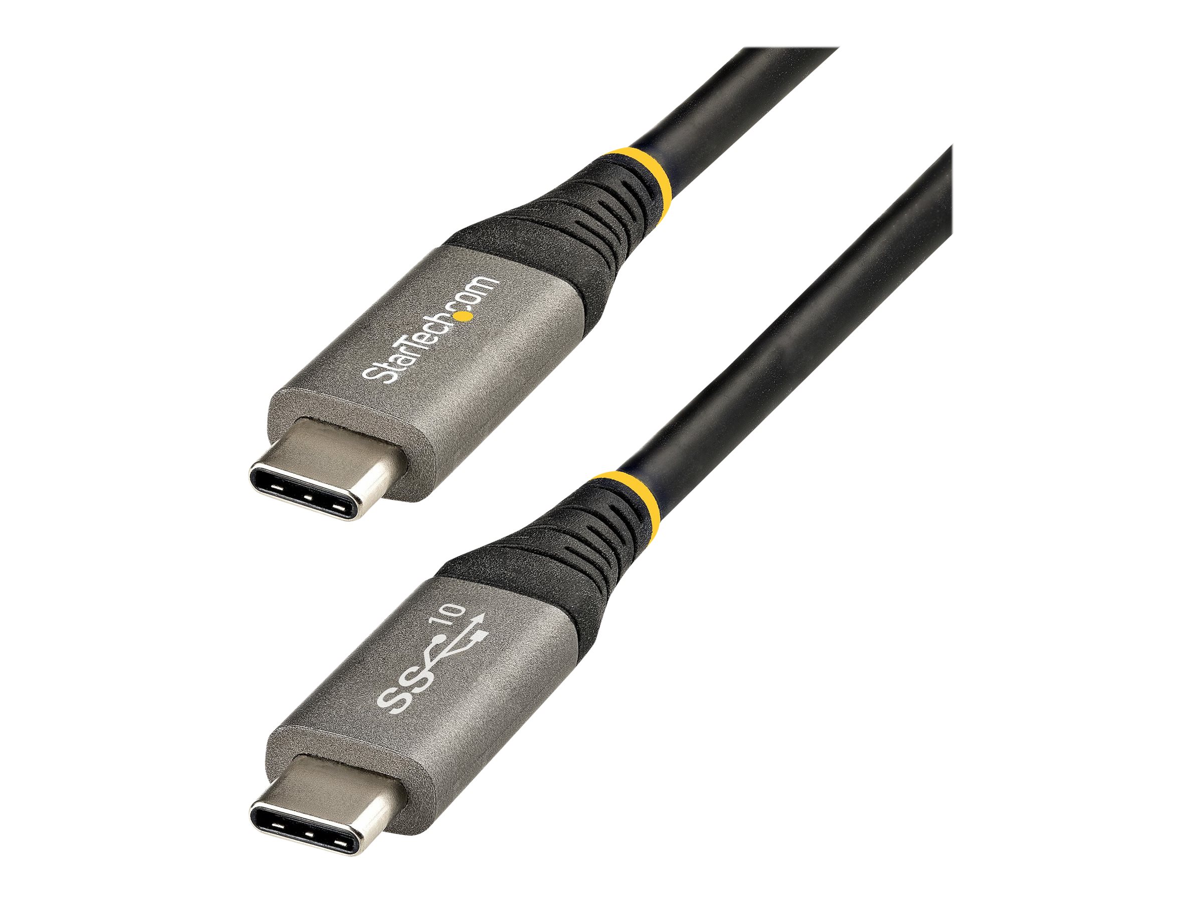 STARTECH.COM 0.5m USB-C cable 10Gbit/s - USB-IF certified USB-C cable - USB 3.1/3.2 Gen 2 Type-C cable - 100W 5A PD DP Alt Mode
