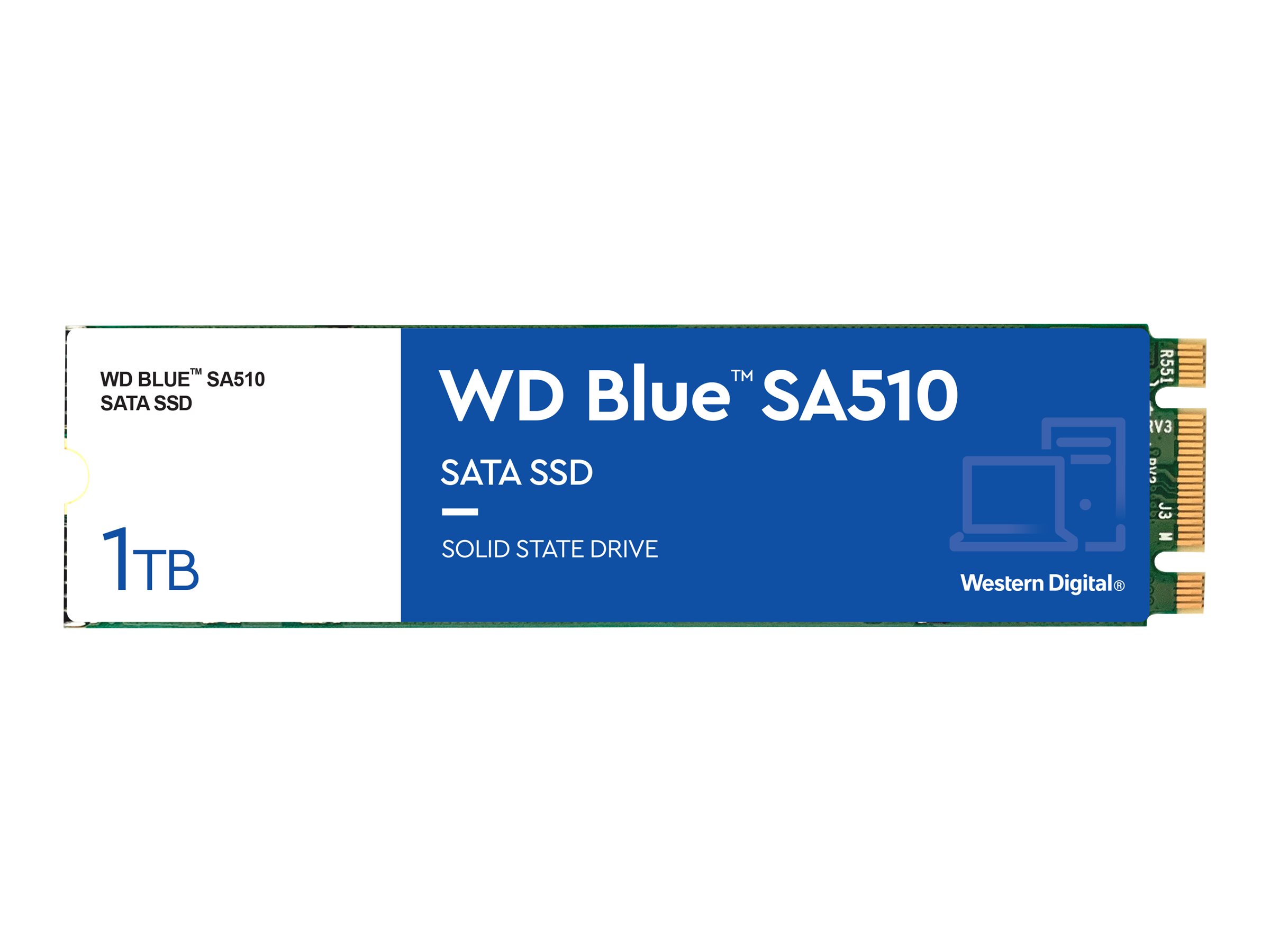 WD Blue SA510 SSD 1TB M.2 2280 SATA III 6Gb/s internal single-packed