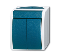 Busch-Jaeger Serienschalter 2601/5 W-53 ocean 10A 1polig gr/blgr Busch-Jaeger Serienschalter 2601/5 W-53 ocean 10A 1polig gr/blgr