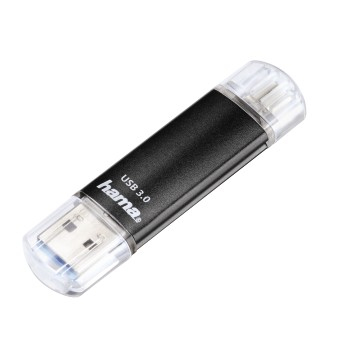 hama USBStick Laeta Twin schwarz 128 GB, 1 St