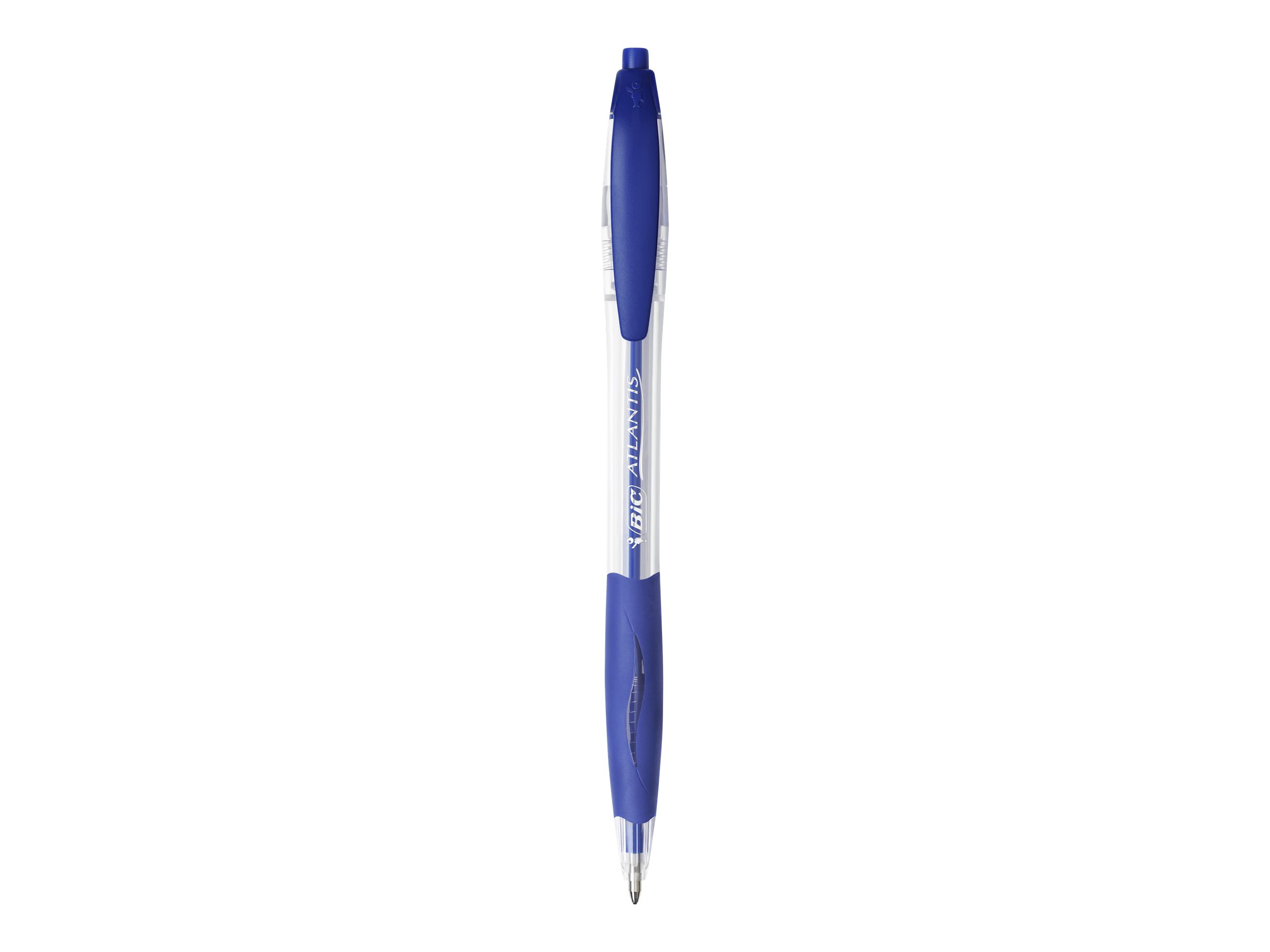 BIC Kugelschreiber ATLANTIS Classic blau/transparent, Schreibfarbe: blau, 1 St.
