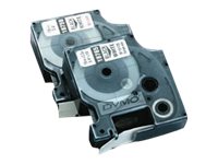 DYMO Schriftband RHINO 18482, 9 mm, schwarz auf weiss, 1 St