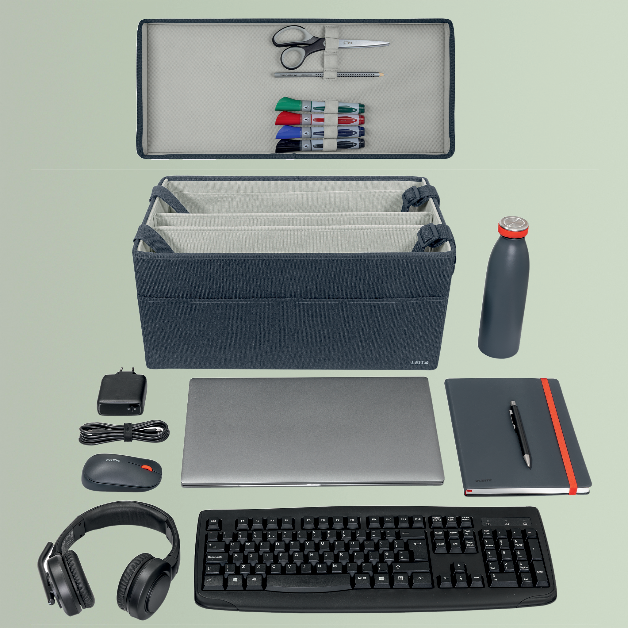 Esselte Leitz Desk Sharing Tasche Deckel grau