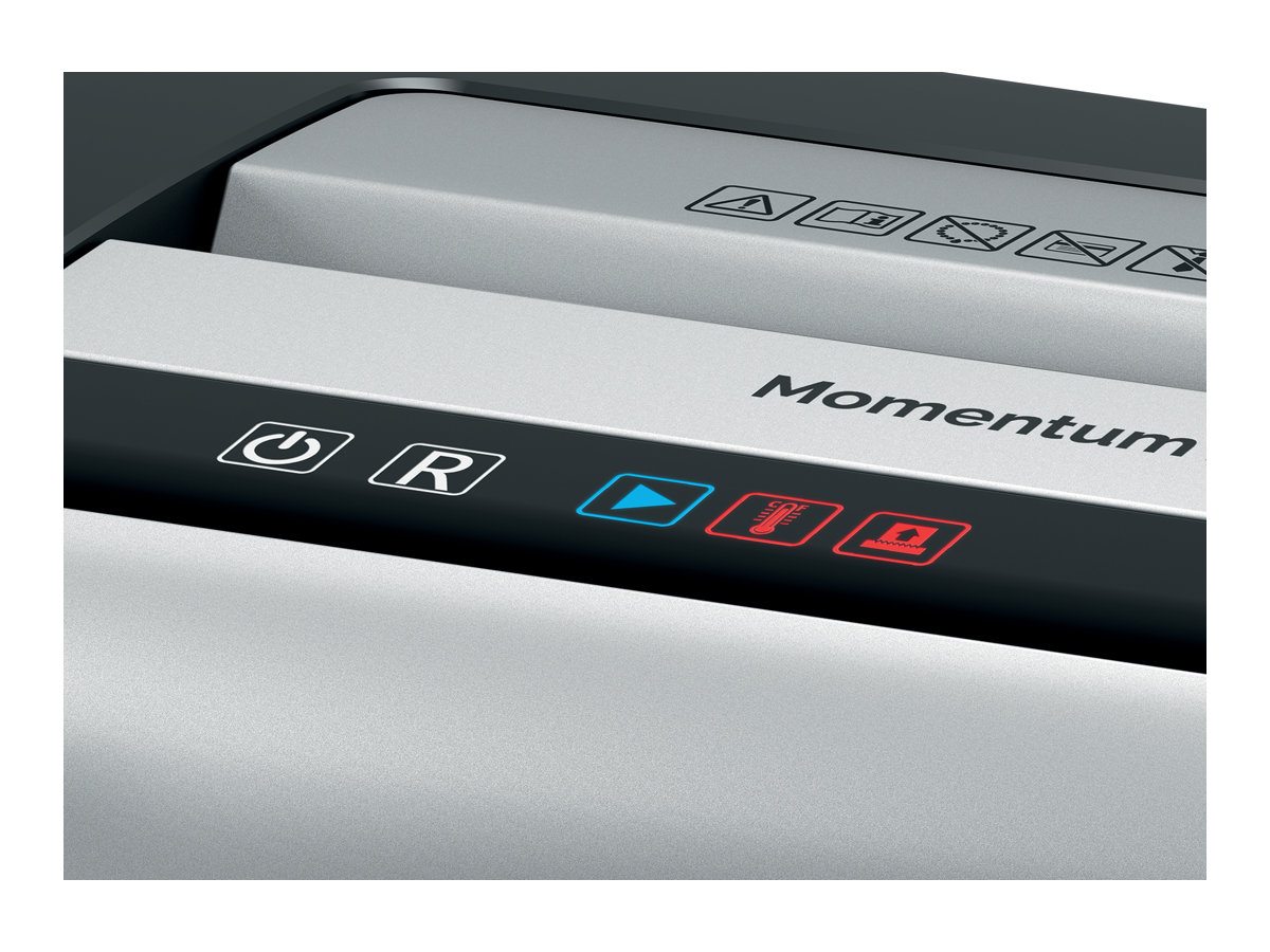 Rexel Momentum X308 Aktenvernichter mit Partikelschnitt P-3, 5 x 42 mm, bis 8 Blatt, schwarz