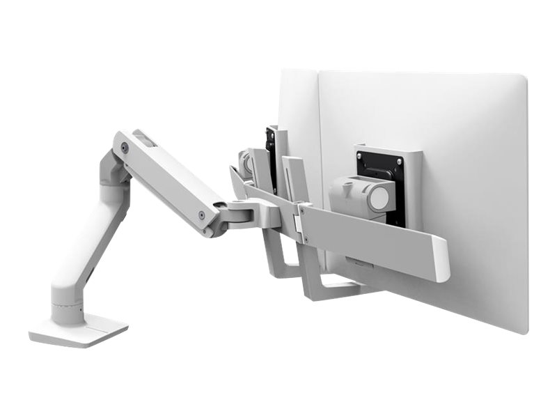 ERGOTRON HX dual Monitor Tischhalterung weiss bis 81,3cm 32Zoll 2-7,9kg pro Dislplay belastbar 29,2cm anheben VESA 75x75 100x100 mm