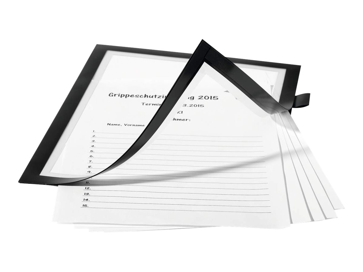 Durable DURAFRAME Note A4 schwarz selbstklebend