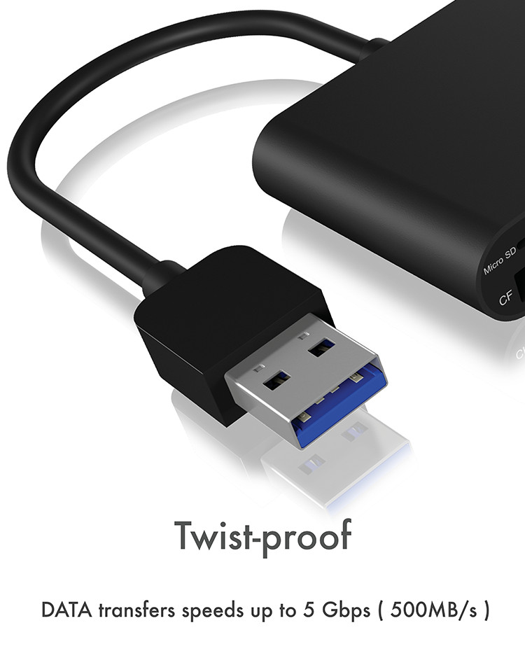 ICY BOX IBCR301U3 USB 30 SDMicroSDCF Kartenleser