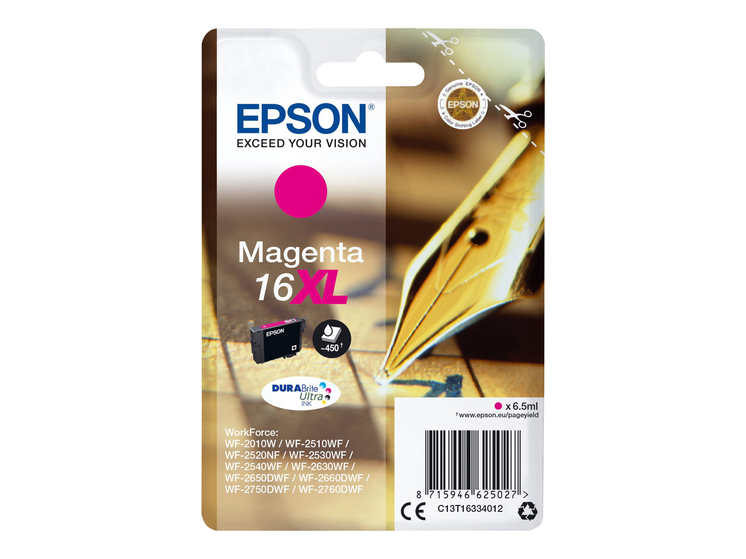 Epson 16XL - 6.5 ml - XL - Magenta - Original
