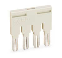 Wago Kammbruecke 870-404 4fach lichtgrau