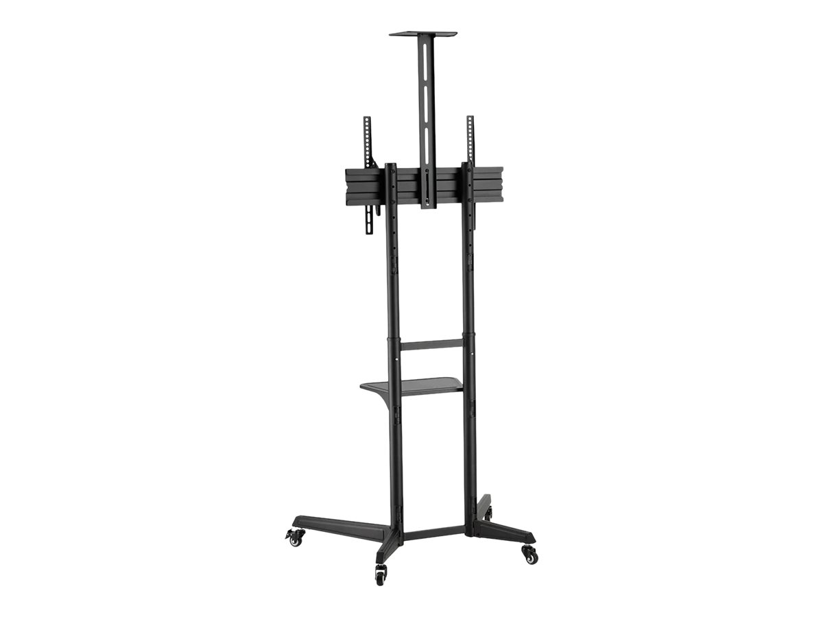 NEOMOUNTS Mobile Floor Stand incl. AV- and cam shelf height adjustable 128,5-145cm