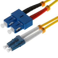 helos LWL Patchkabel LC/SC Duplex 9/125µm OS2 gelb 7,5m