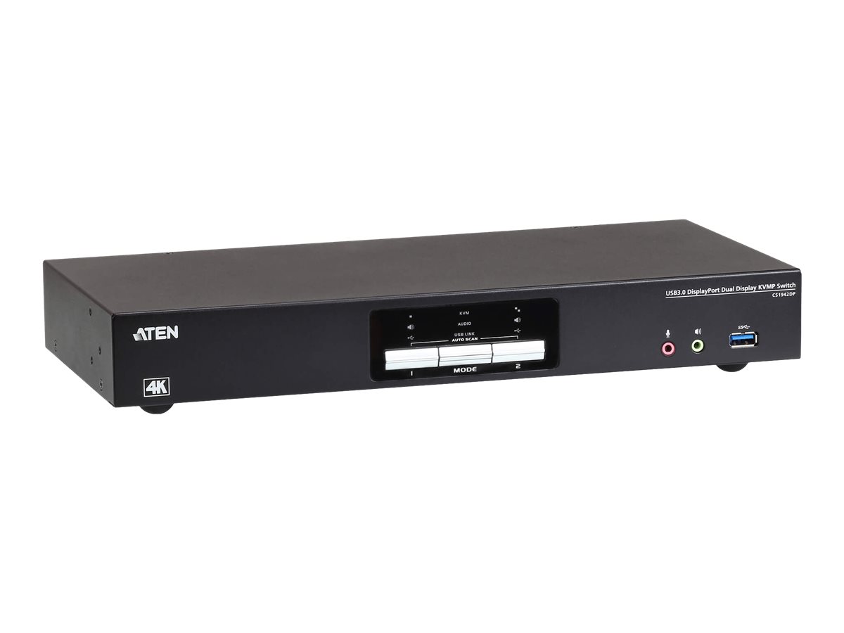 ATEN CS1942DP - KVM-/Audio-/USB-Switch - 2 Anschlüsse