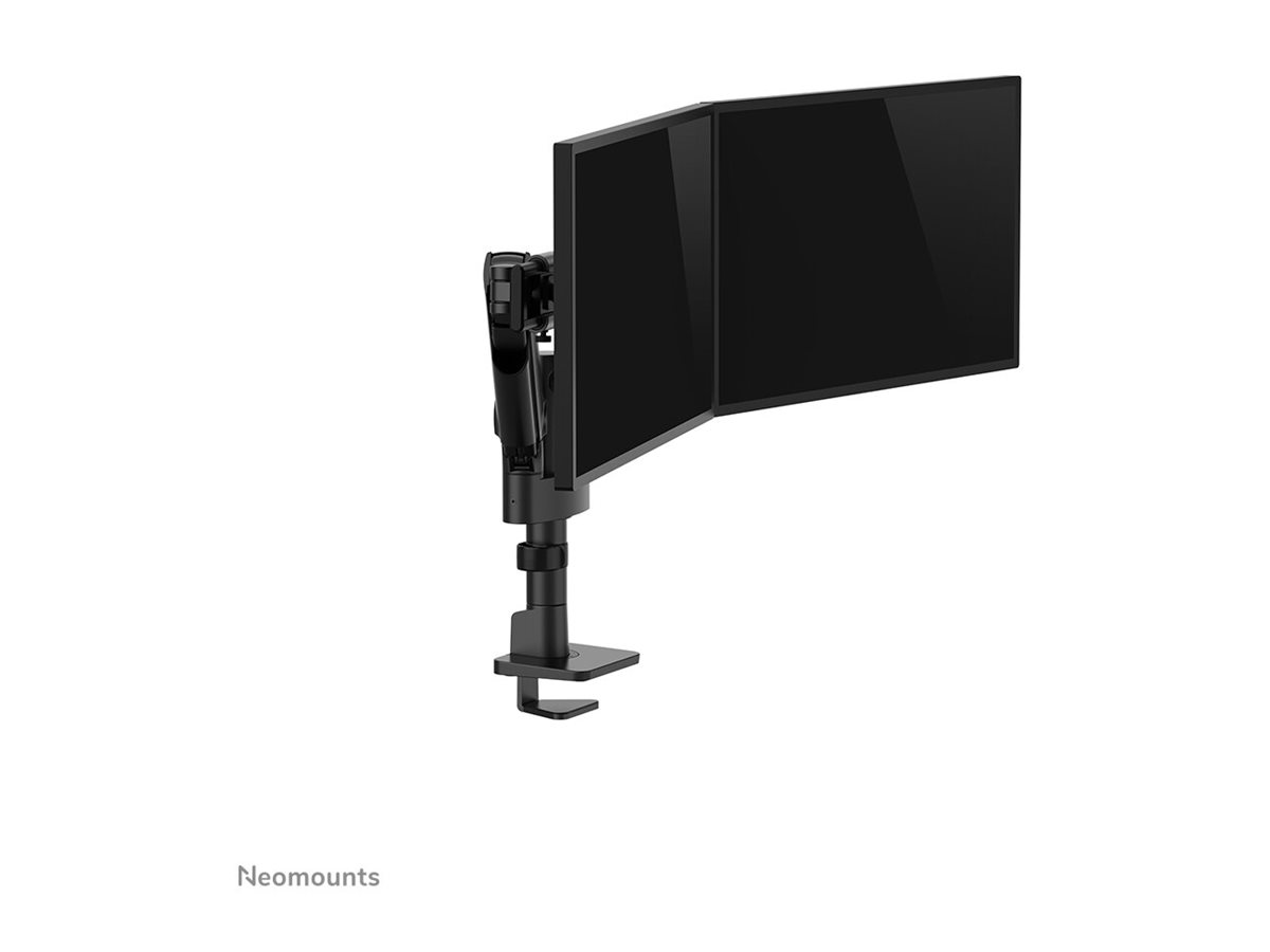 NEOMOUNTS Next One SL Desk Mount double display sliding VESA topfix clamp/grommet black NEOMOUNTS Next One SL Desk Mount double display sliding VESA topfix clamp/grommet black