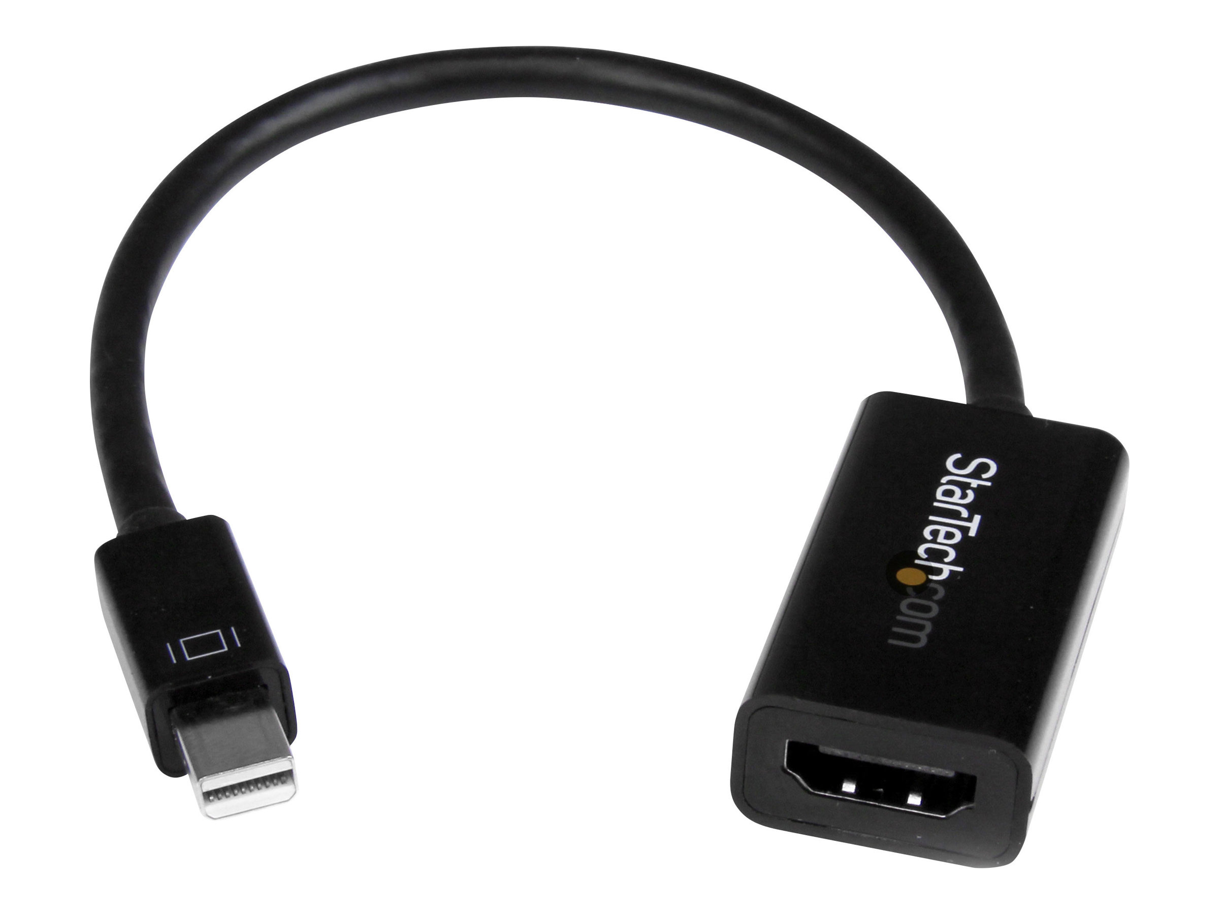 StarTech.com Mini DisplayPort auf HDMI 4k @ 30Hz Adapter - DP 1.2 zu HDMI Audio Video Konverter für MacBook Pro / Air - Weiß - Videokonverter - Schwarz