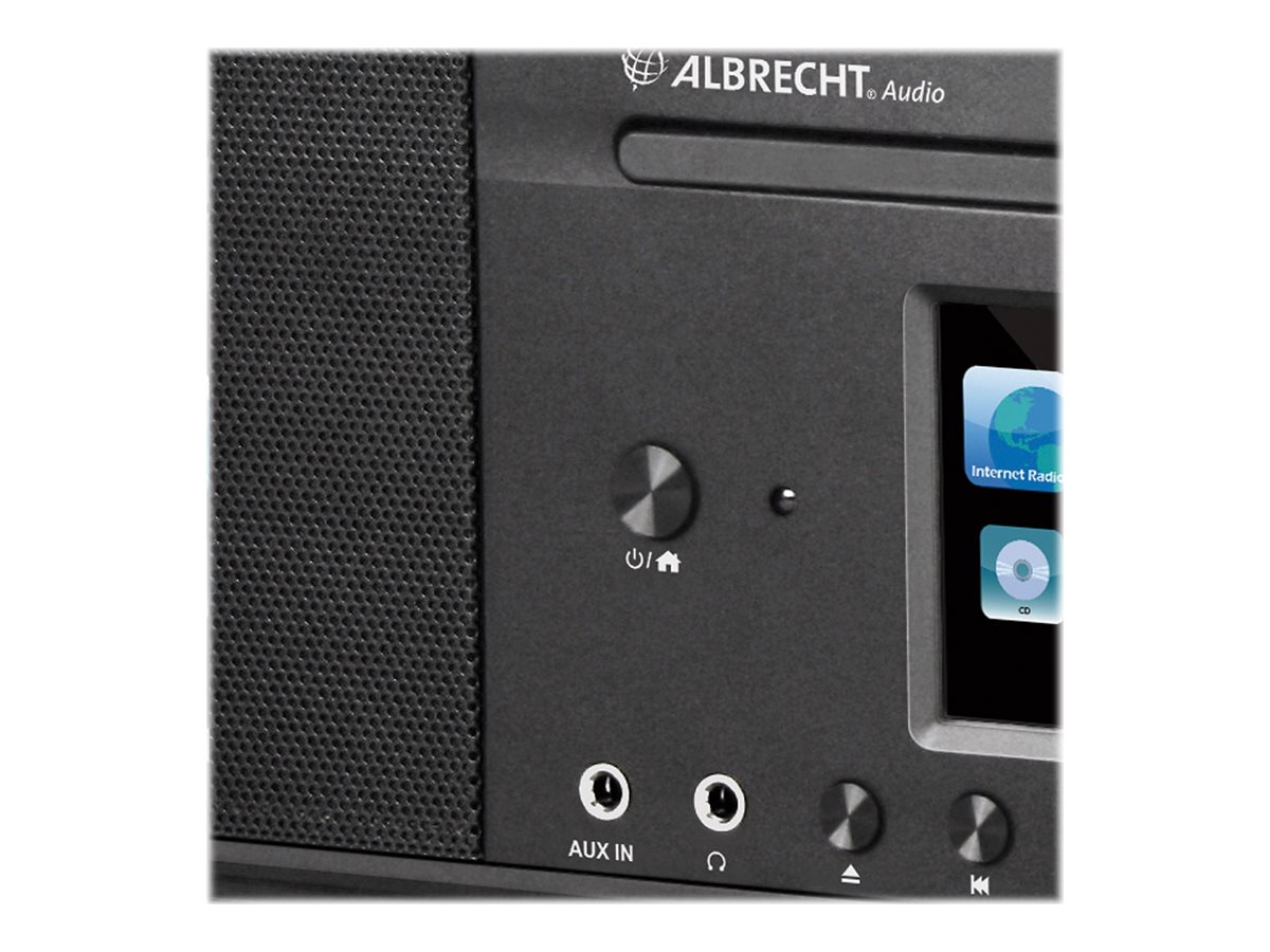 Albrecht DR 890 CD, DAB+,UKW,Internet Schwarz, Holzgehäuse, DLNA, UNDOK, USB +Bluetooth