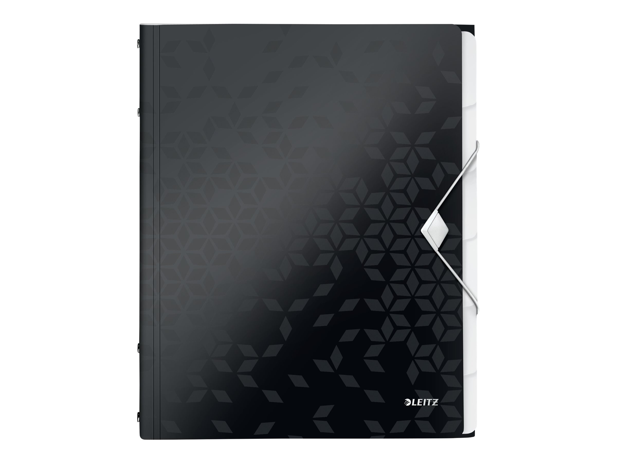 LEITZ Ordnungsmappe WOW 4633 6 Faecher schwarz LEITZ Ordnungsmappe WOW 4633 6 Faecher schwarz