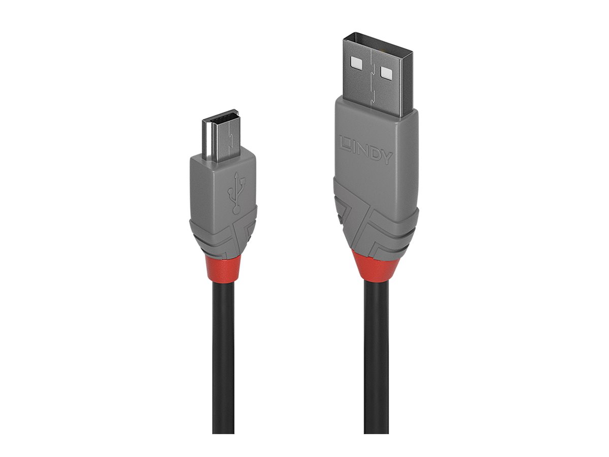 LINDY 5m USB 2.0 A/Mini-B Anthra Line LINDY 5m USB 2.0 A/Mini-B Anthra Line