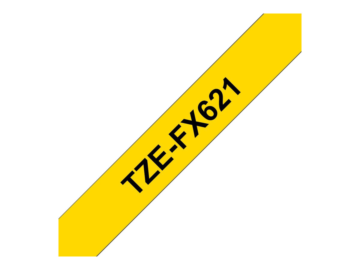 TZEFX621 BROTHER PT Schriftband 9mm gelb TZEFX621 BROTHER PT Schriftband 9mm gelb