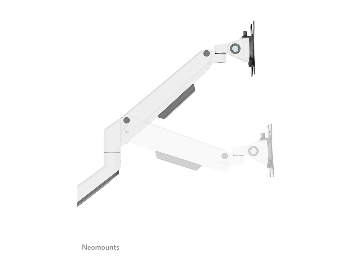 NEOMOUNTS Next Slim Desk Mount double display topfix clamp/grommet white