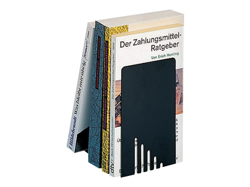 2 MAUL Buchstützen schwarz 8,5 x 14,0 x 14,0 cm 2 MAUL Buchstützen schwarz 8,5 x 14,0 x 14,0 cm