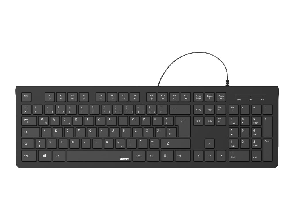 hama KC-200 Tastatur kabelgebunden weiss