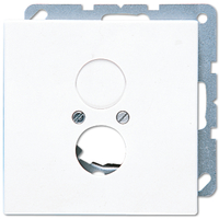 Jung Abdeckung LS962WW für 2 Lautsprecherbuchsen Jung Abdeckung LS962WW für 2 Lautsprecherbuchsen