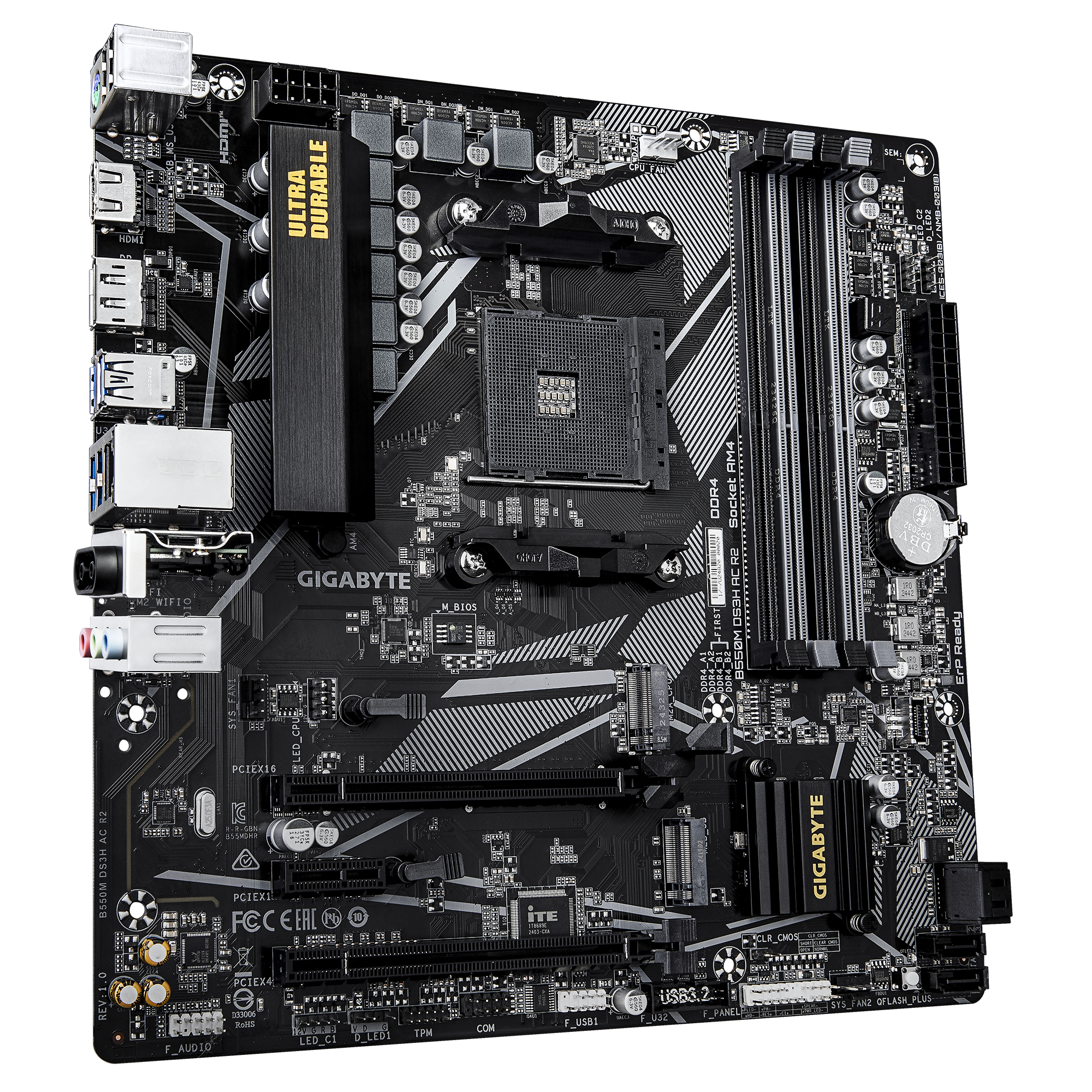 GIGABYTE B550M DS3H AC R2 AM4 4xDDR4 4xSATA 2xM2
