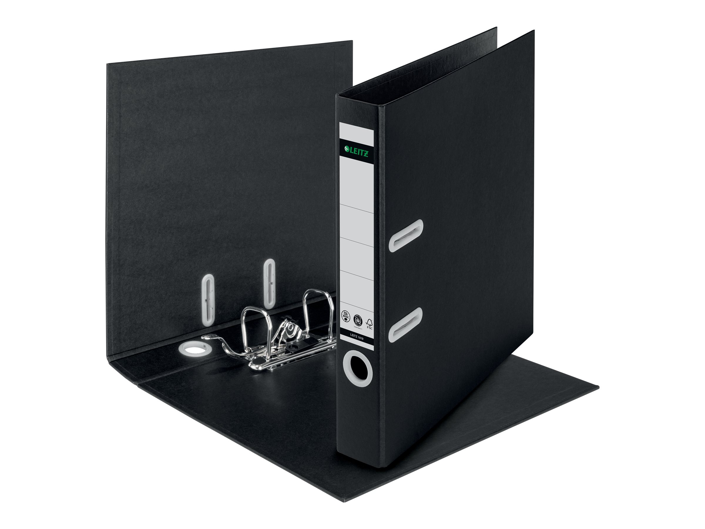 LEITZ recycle 1019 Ordner schwarz Karton 5,0 cm DIN A4