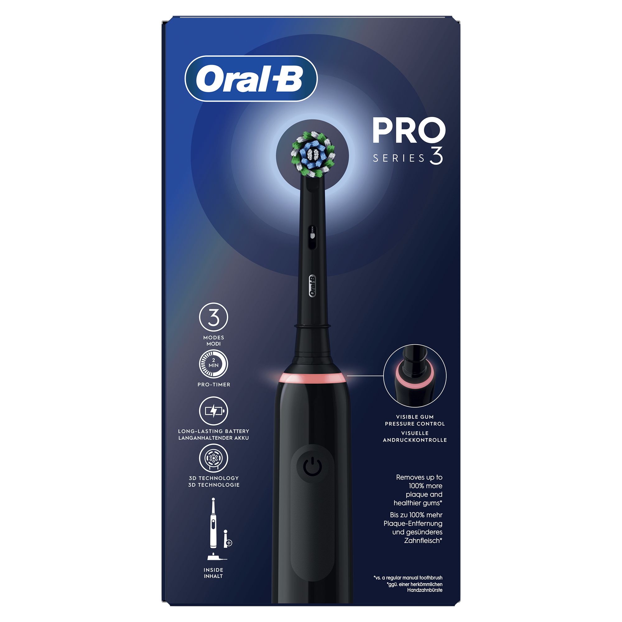 Braun Pro 3 3000 CrossAction schwarz