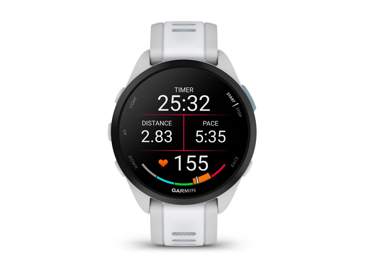 GARMIN Forerunner 165 Smartwatch dunstgrausteinweiss