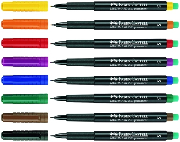 FABER-CASTELL MULTIMARK 1523 Folienstifte-Set farbsortiert permanent 4 St.