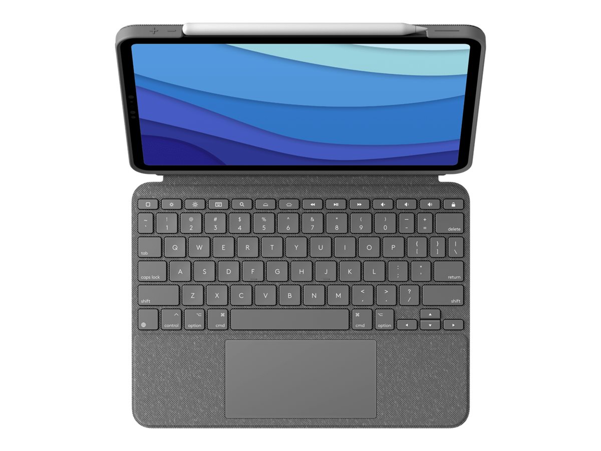 Logitech Combo Touch Tastatur-Case fuer iPad Pro 12,9" (5.+6. Gen) - oxford grau Logitech Combo Touch Tastatur-Case fuer iPad Pro 12,9" (5.+6. Gen) - oxford grau