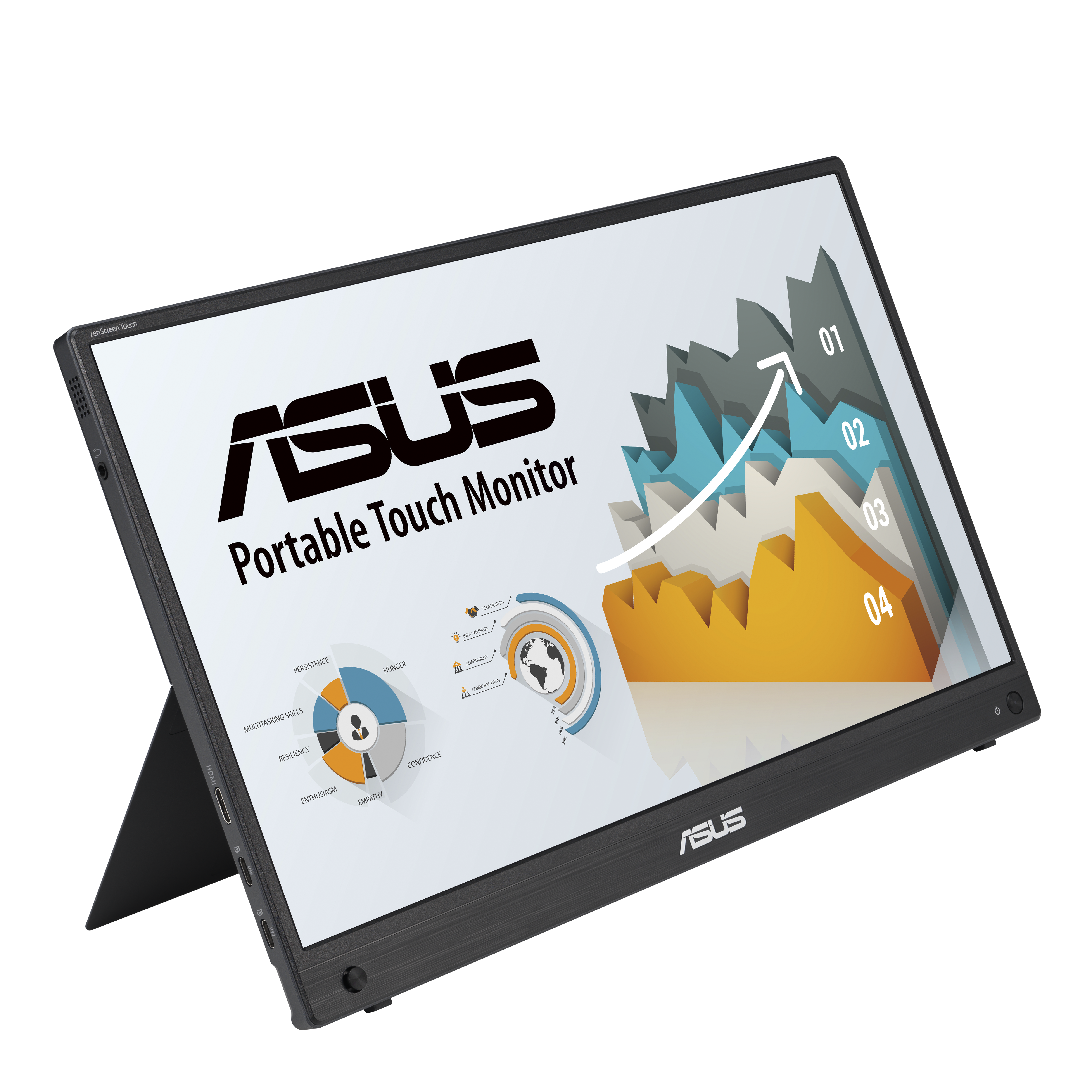 ASUS MB16AHT 39,62cm 15,6Zoll FHD IPS 60HZ 5MS HDMI MINIDP ZENSCREEN PORTABLE DARK GRAY