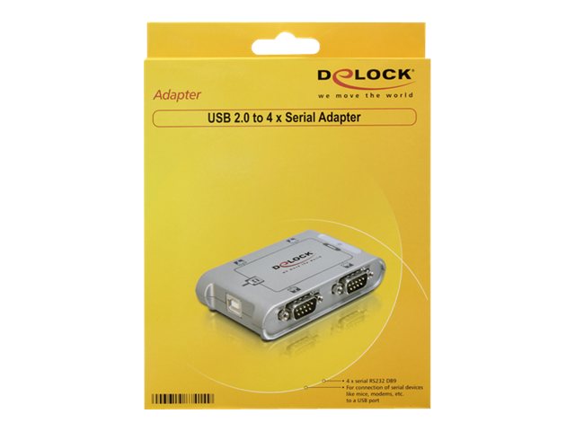 Delock USB 20 zu 4 x Seriell Adapter
