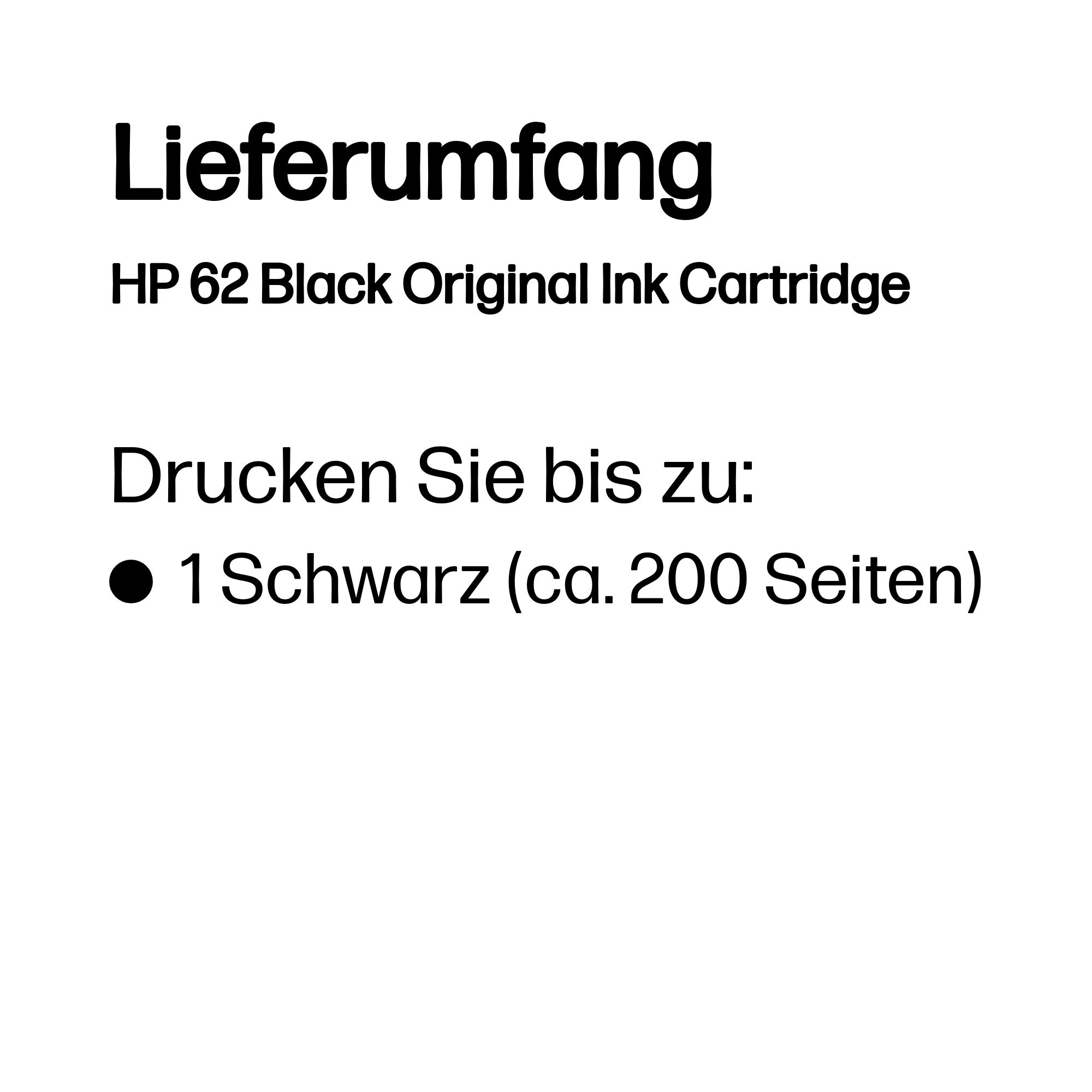 HP 62C2P04AE schwarz Druckerpatrone