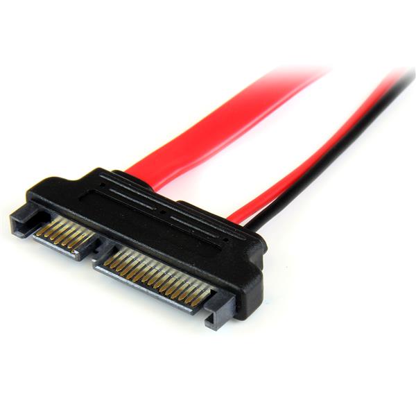 StarTech.com Slimline SATA zu SATA Adapter 15cm mit Strom