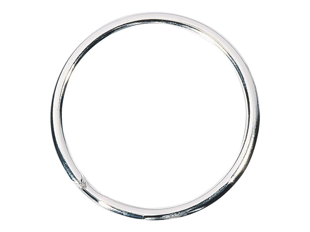 WEDO Schluesselring silber, 100 St.