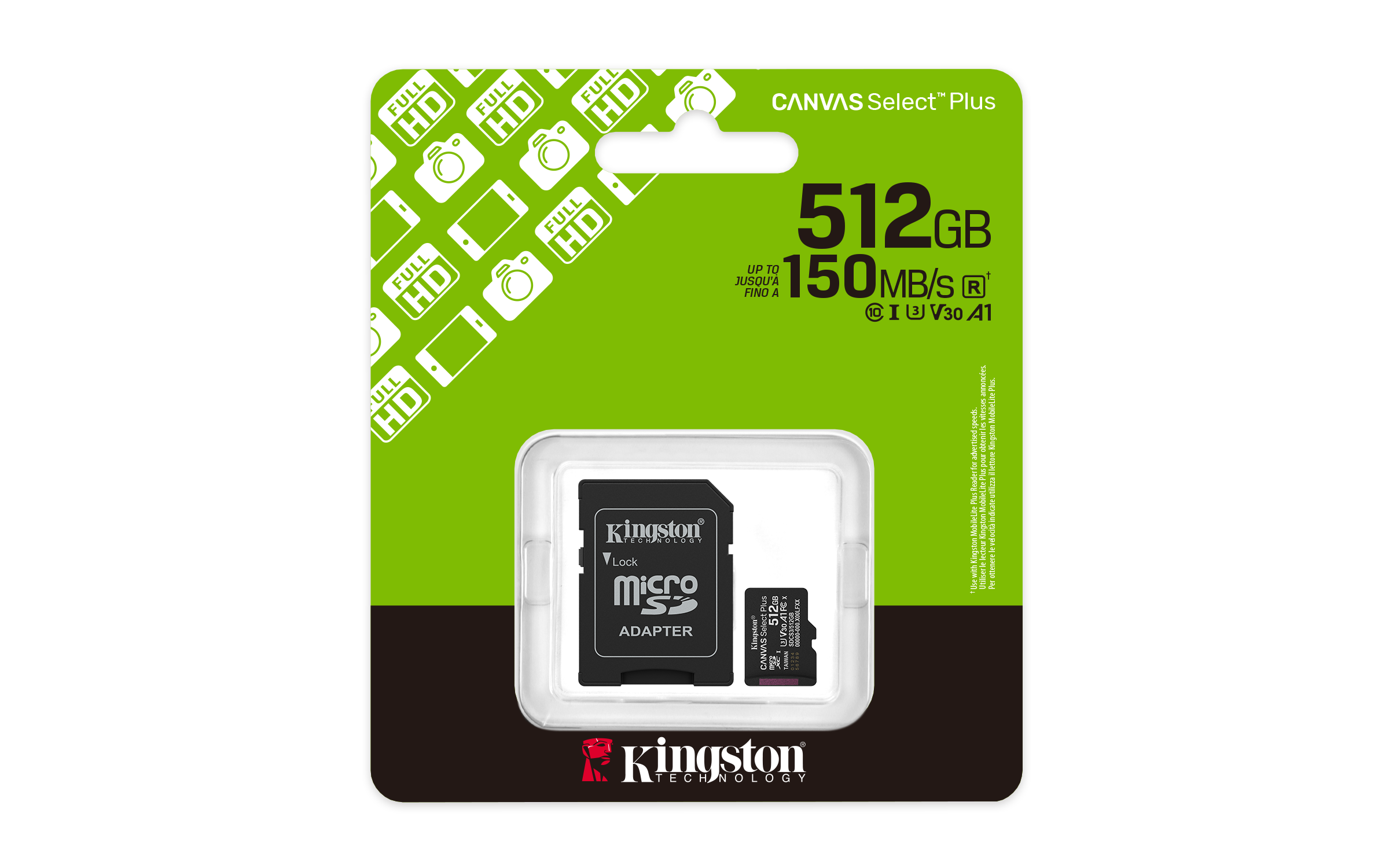 Kingston Canvas Select Plus Flash card Micro SDHC 512GB