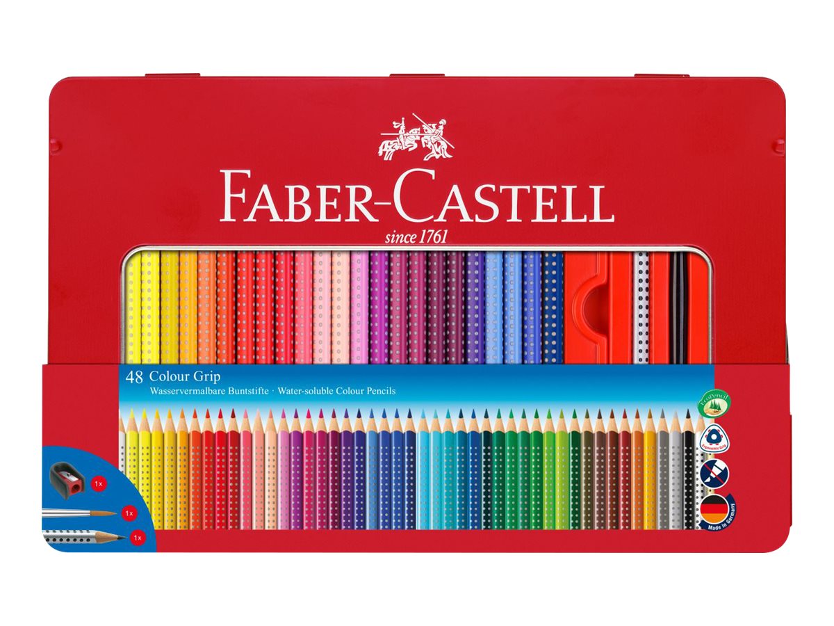 FABER-CASTELL Colour GRIP Buntstifte farbsortiert, 48 St. FABER-CASTELL Colour GRIP Buntstifte farbsortiert, 48 St.